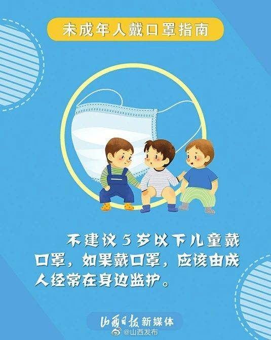 口罩|未成年人戴口罩指南来了！5张海报了解一下