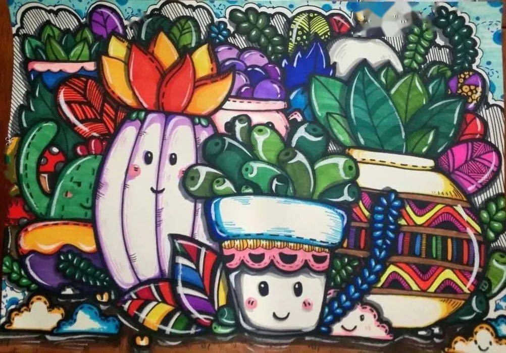 woo!这么童真的水彩画,简直要萌化你的心