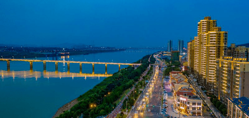 组图 湘潭县:流光溢彩 夜景迷人_城市