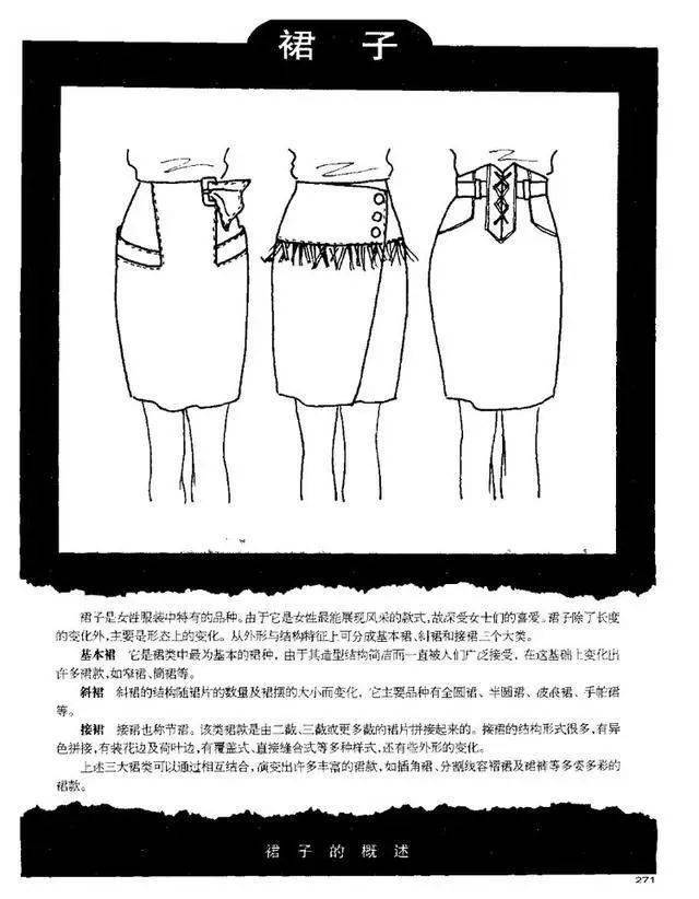 纸样|裙子的结构变化与应用！（60款变化半裙结构纸样合集）