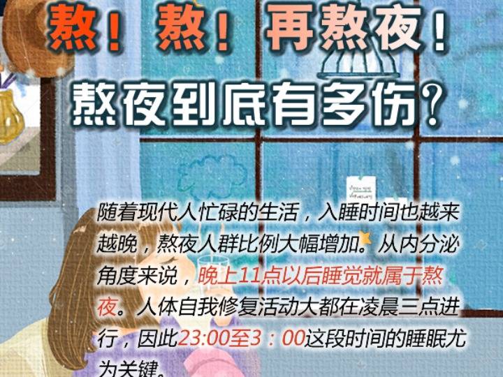 熬夜,到底有|熬！熬！再熬！熬夜到底有多伤？