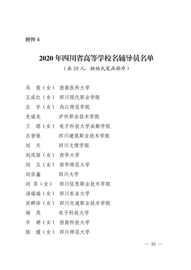 四川|点赞！四川教书育人名师、名校长、名班主任、名辅导员名单出炉
