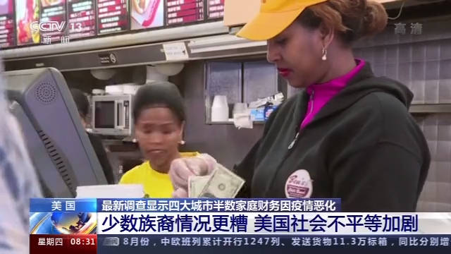 年轻人|美四大城市半数家庭财务因疫情恶化 过半年轻人与父母同住