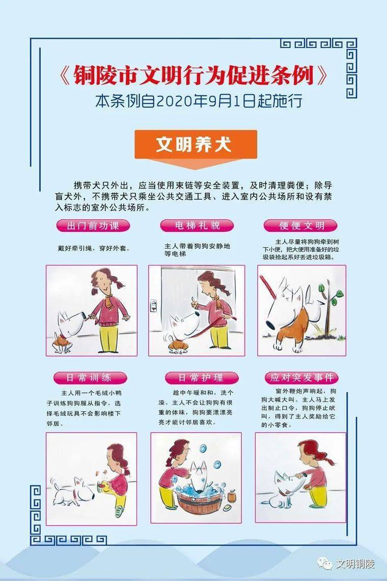 图说版《铜陵市文明行为促进条例》来啦!有意思