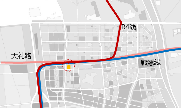 未来廊涿城际,r4/s14线,甚至市郊铁路亦庄线都会在此停靠.