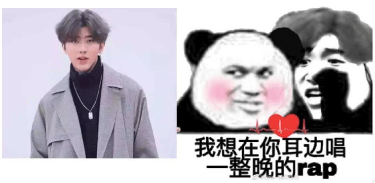 于是就有了#迪丽热巴用蔡徐坤表情包#的话题.