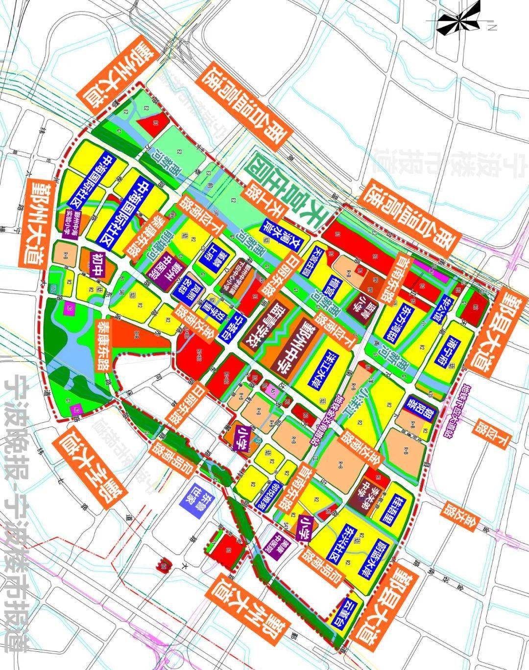 宁波中心城区用地规划图--中国宁波网-新闻中心专题