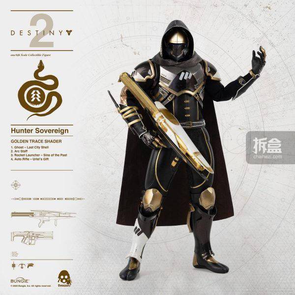 threezero 命运2destiny2 猎人hunter sovereign 可动