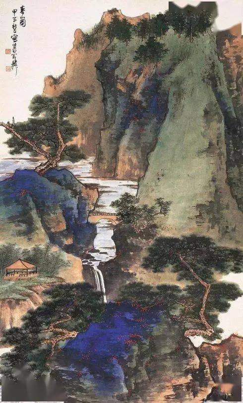 谢稚柳精品水墨山水欣赏！_搜狐网