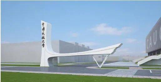 宁河校区憧憬西校门图书馆