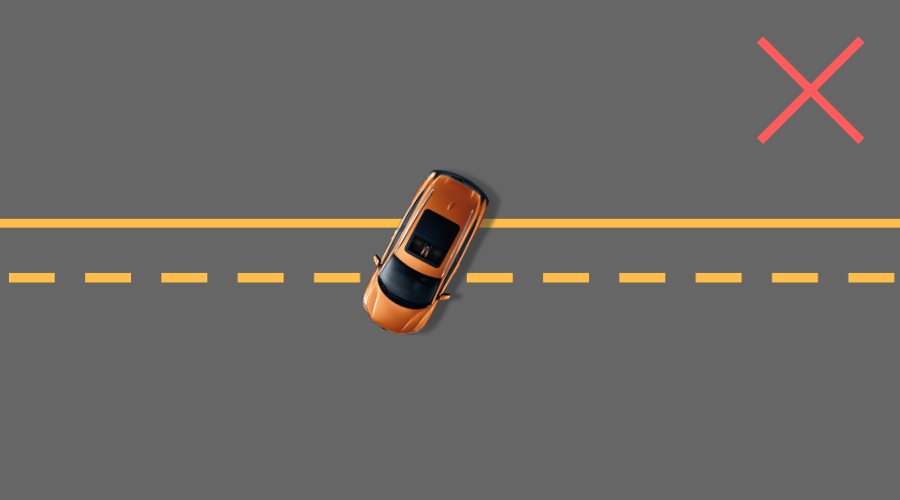 当车辆需要从单向车道转入到双向车道时,如果不留意地面上的黄色虚线