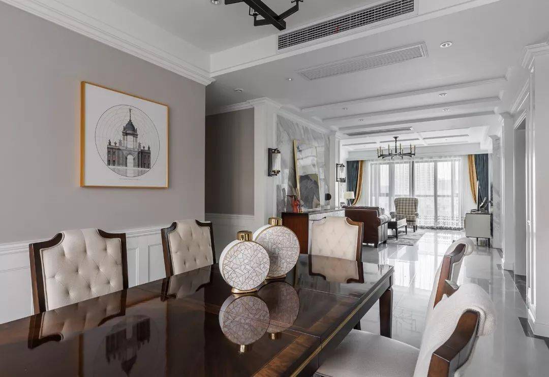 【恒洲软装】180m美式风格装修,简约清雅,时尚精致,小资格调满满