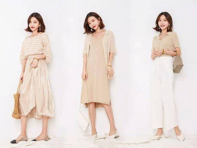 仙女|27套浅色系显白搭配