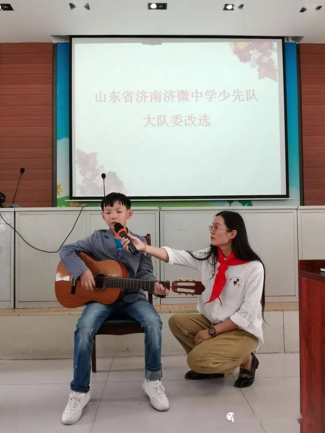 队选举山东省济南济微中学少先队大队委改选