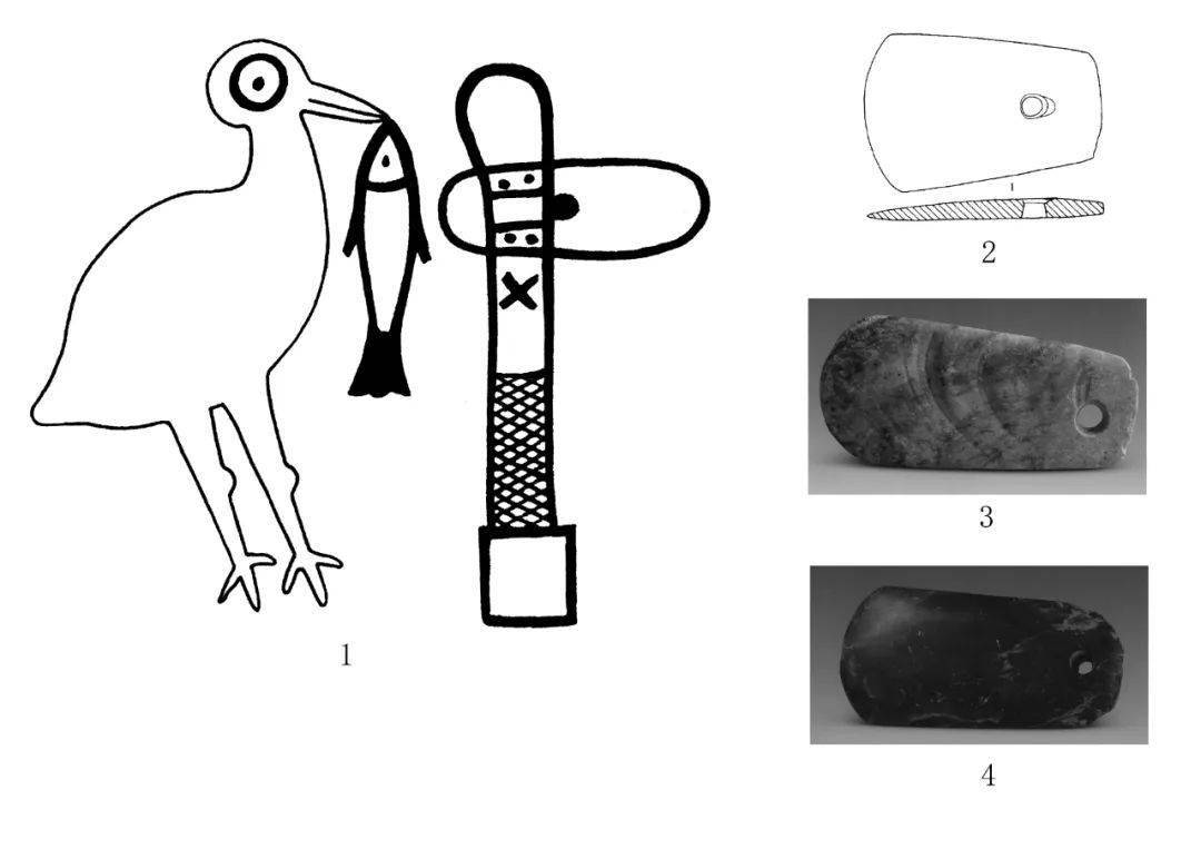 最为人熟知的例子,是河南汝州阎村发现的"伊川缸"上面的"鹳鱼石斧图"