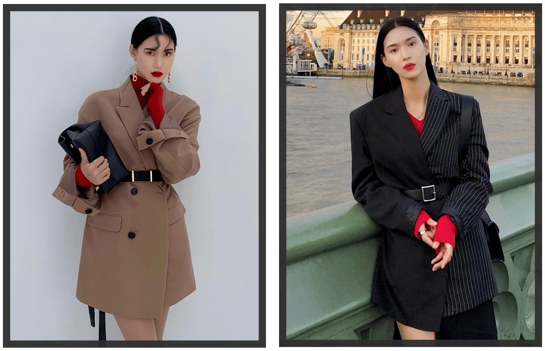 钟楚曦|南韩钟楚曦的「大佬风」穿衣模板，显高显瘦太绝了！