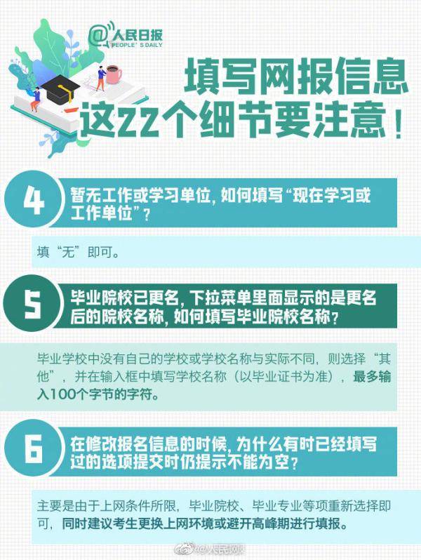 细节|2021年考研报名今日启动，这些填报细节请注意！