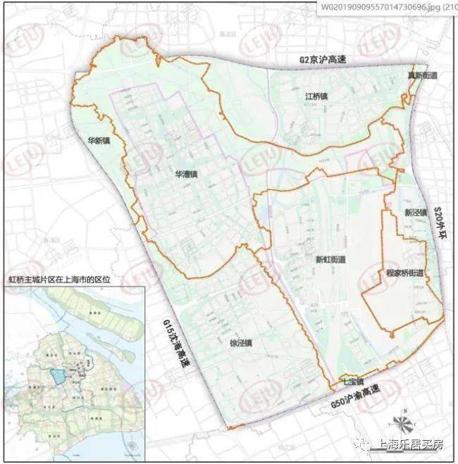 虹桥主城区规划范围 首当其冲的就是大虹桥,各新房项目只要能跟它搭上一点边,在宣传都会把大虹桥稍上.