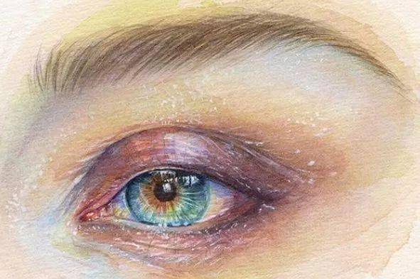 水彩|沉迷眼睛刻画的小伙伴看过来！Lina的水彩人物肖像步骤统统分享给你！