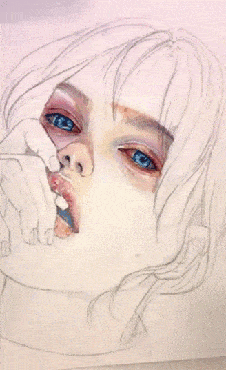 水彩|沉迷眼睛刻画的小伙伴看过来！Lina的水彩人物肖像步骤统统分享给你！