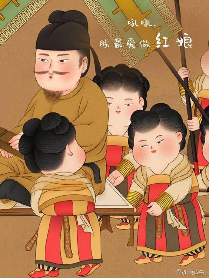 不喜纤瘦,只爱肥美,她笔下的唐朝美人,个个萌态十足,就连杨贵妃都呆笨