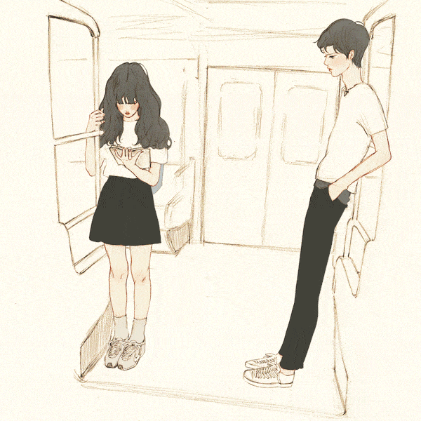 gyung · 插画师gyung 应该是一个体重不低的小胖子 但是胖胖的爱情