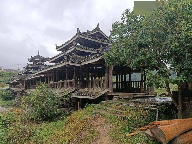 雨后的三江县良口乡晒江村