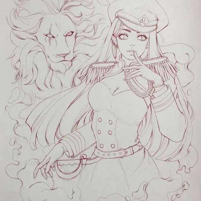 【精选手绘推荐】清新唯美,线条迷人的美少女