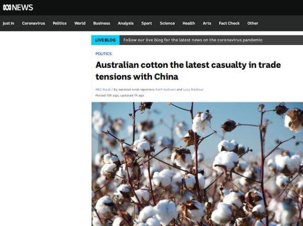 澳大利亚媒体：澳棉花行业或成为“与中国贸易