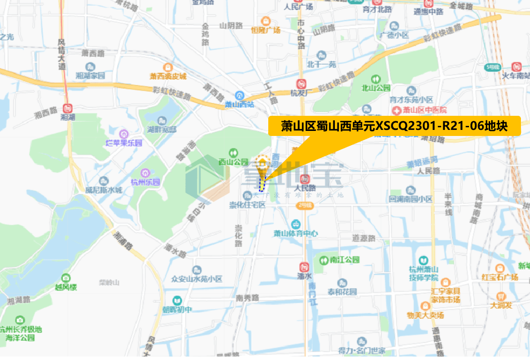 地探萧山城区蜀山西单元住宅用地调整绿地面积新增99亩