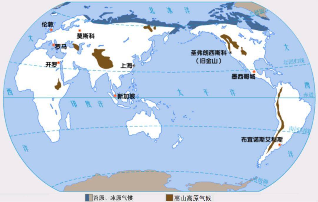 【非常地理】世界各种气候类型分布图