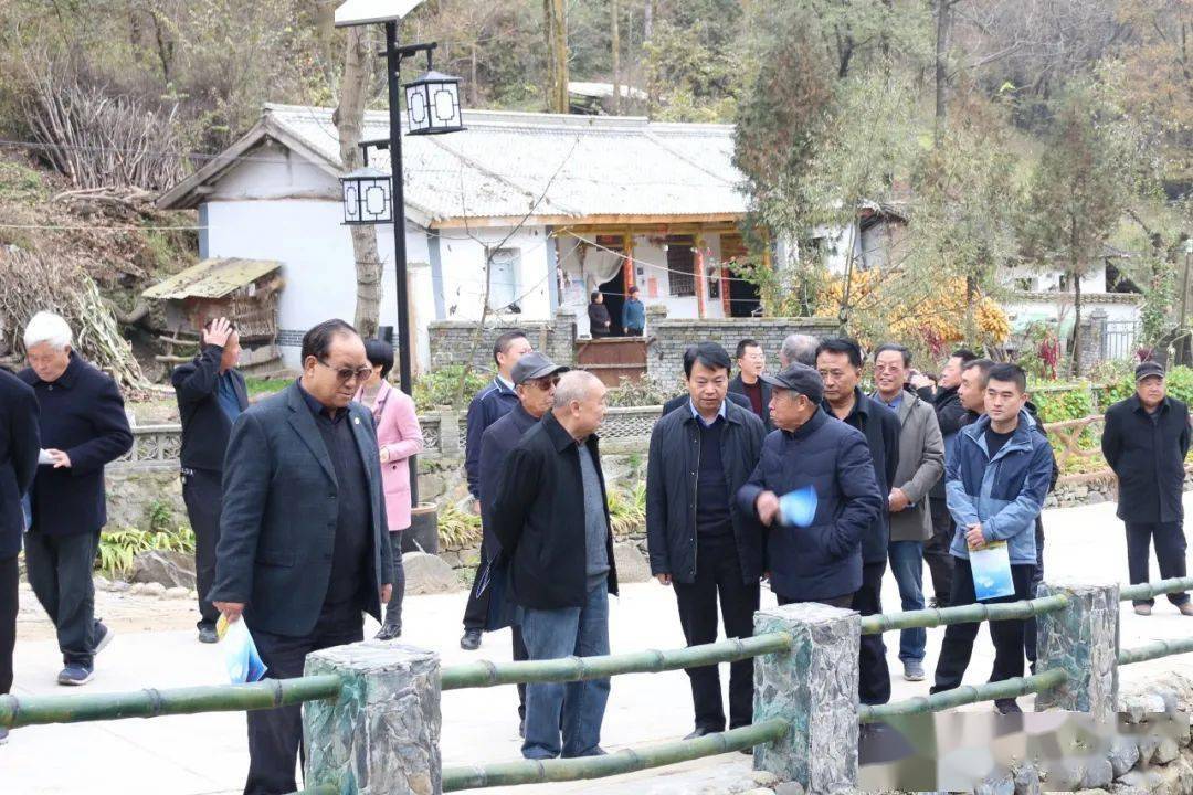 礼县老干部在罗坝镇看脱贫攻坚新成就_郭家村