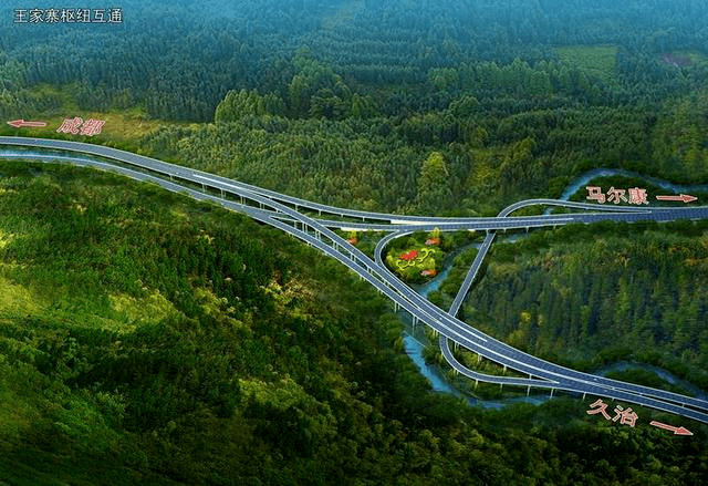 久马高速是四川首条高海拔高原高速公路,全线在阿坝高原铺开;也是四川