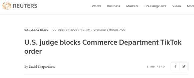 TikTok|最新！美法官阻止TikTok技术交易禁令