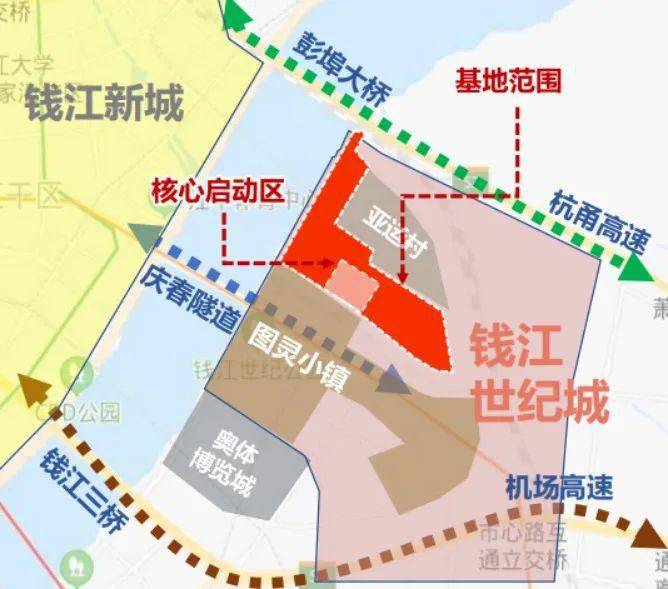 杭州钱江世纪城发布钱塘湾未来总部基地规划浙江自贸试验区滨江区块