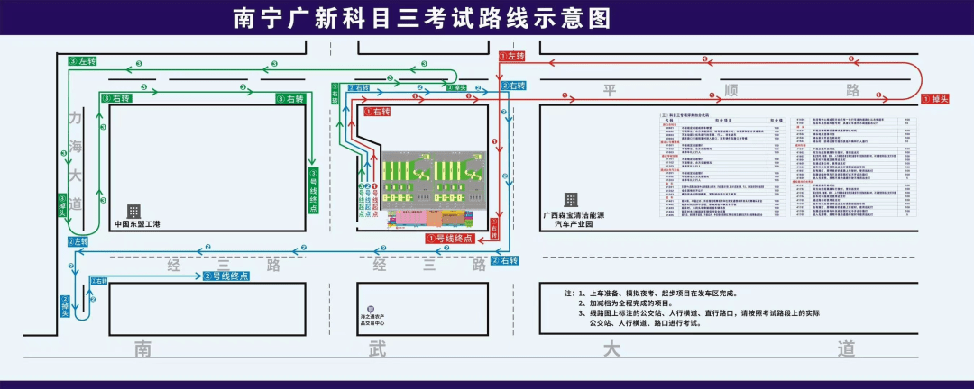 目前还在试考阶段  知情人士还为各位新手  提供了考场的平面图和示意