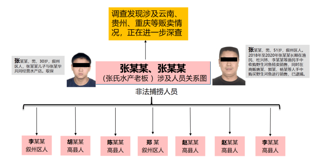 张某华团伙涉案人员关系图通过对唐某深入审查,发现张某军,张某华,郭