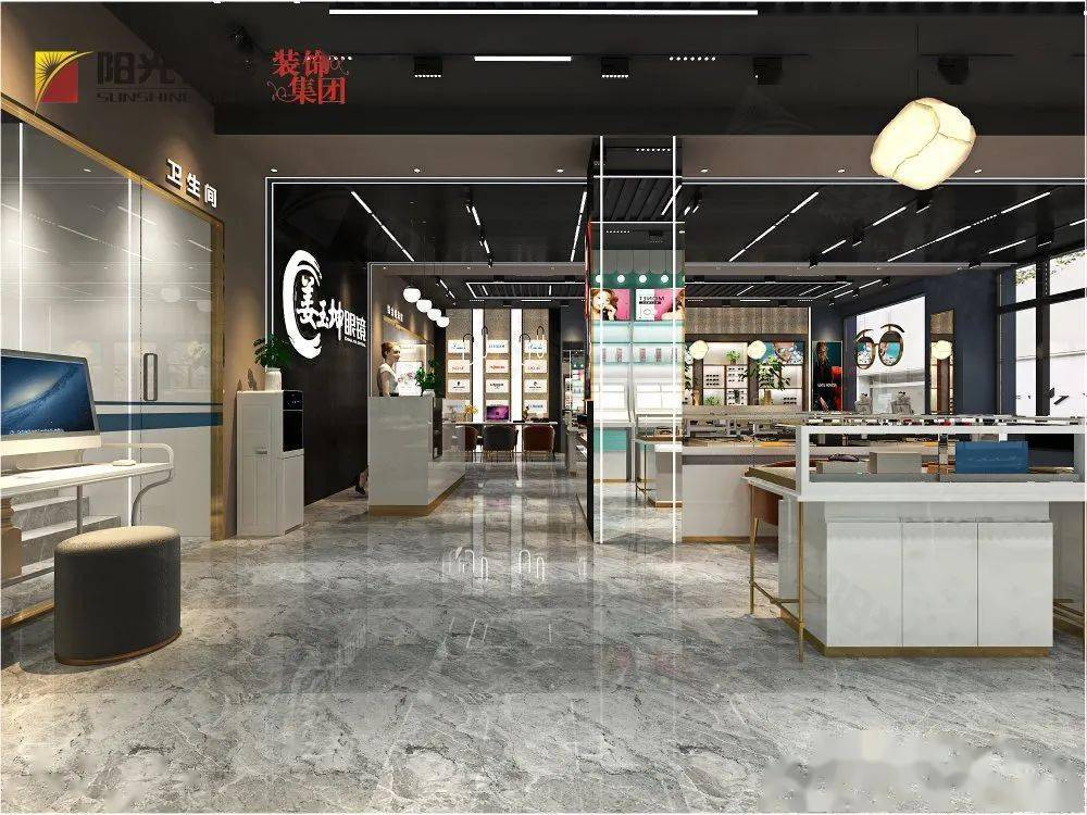时尚轻奢风眼镜店,每一处设计都让人心动!