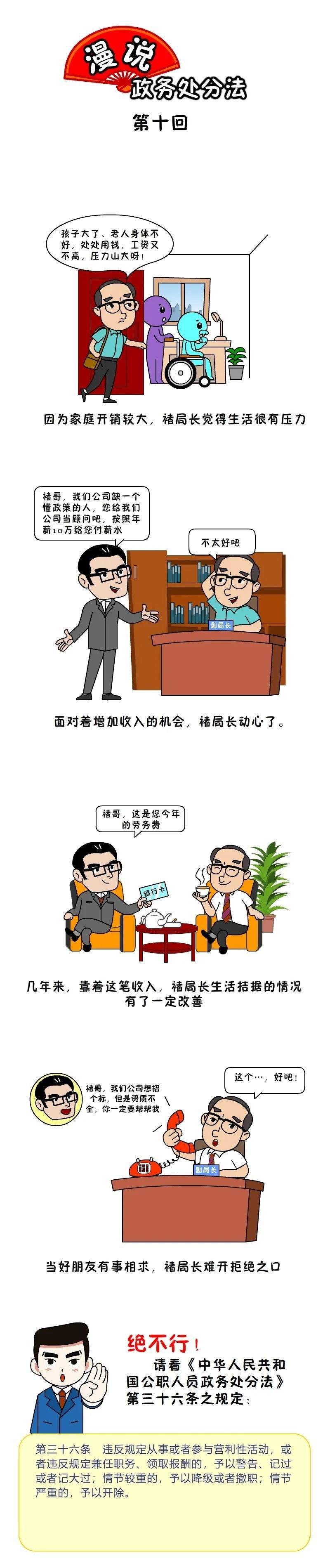 漫说政务处分法⑩公职人员违规从事营利性活动要处分