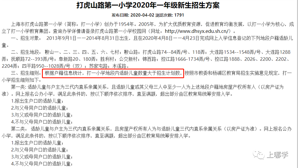 2020年杨浦小学排名_学位预警!杨浦这几所公办小学首次明确超额!