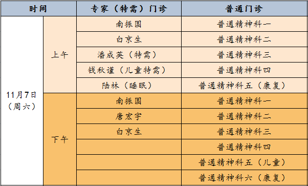 北京市|门诊更新 | 北大六院海淀院区本周六门诊信息请查收！