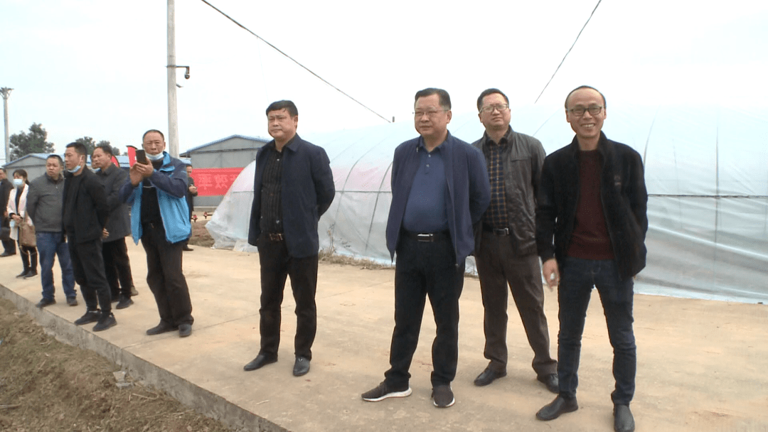 县农业农村局局长万献忠,胡金店镇镇长熊威为基地揭牌,并现场观摩了