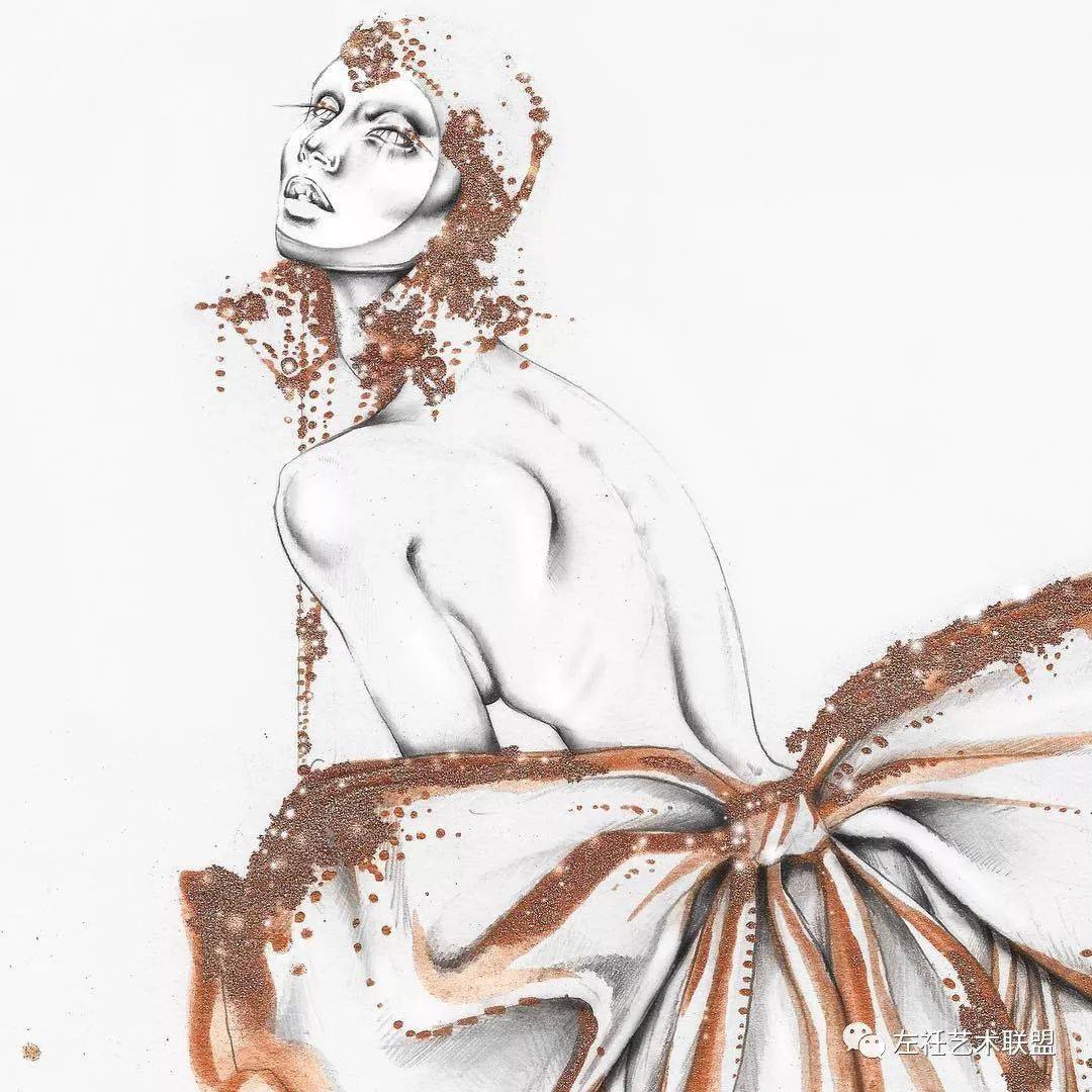 时尚|时装画上的褶皱不知怎么画？向这位时尚插画界的＂三宅一生＂学习一下！