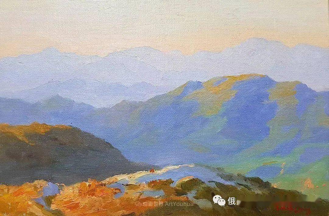 【油画欣赏】如此清新秀丽的油画风景,简简单单的美!