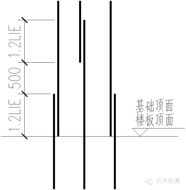 基础放射筋怎么计算搭接_基础放射筋布置图片(3)