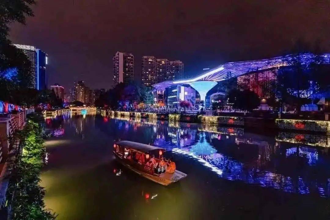 夜游成都,看锦江!