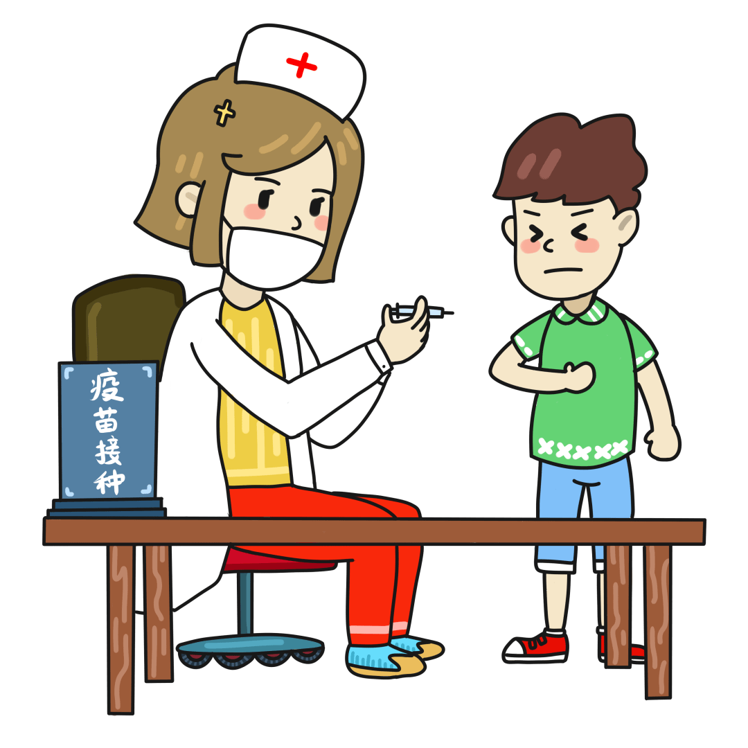 医疗疫苗打针预防接种之儿童接种场景科普插画图片-千库网