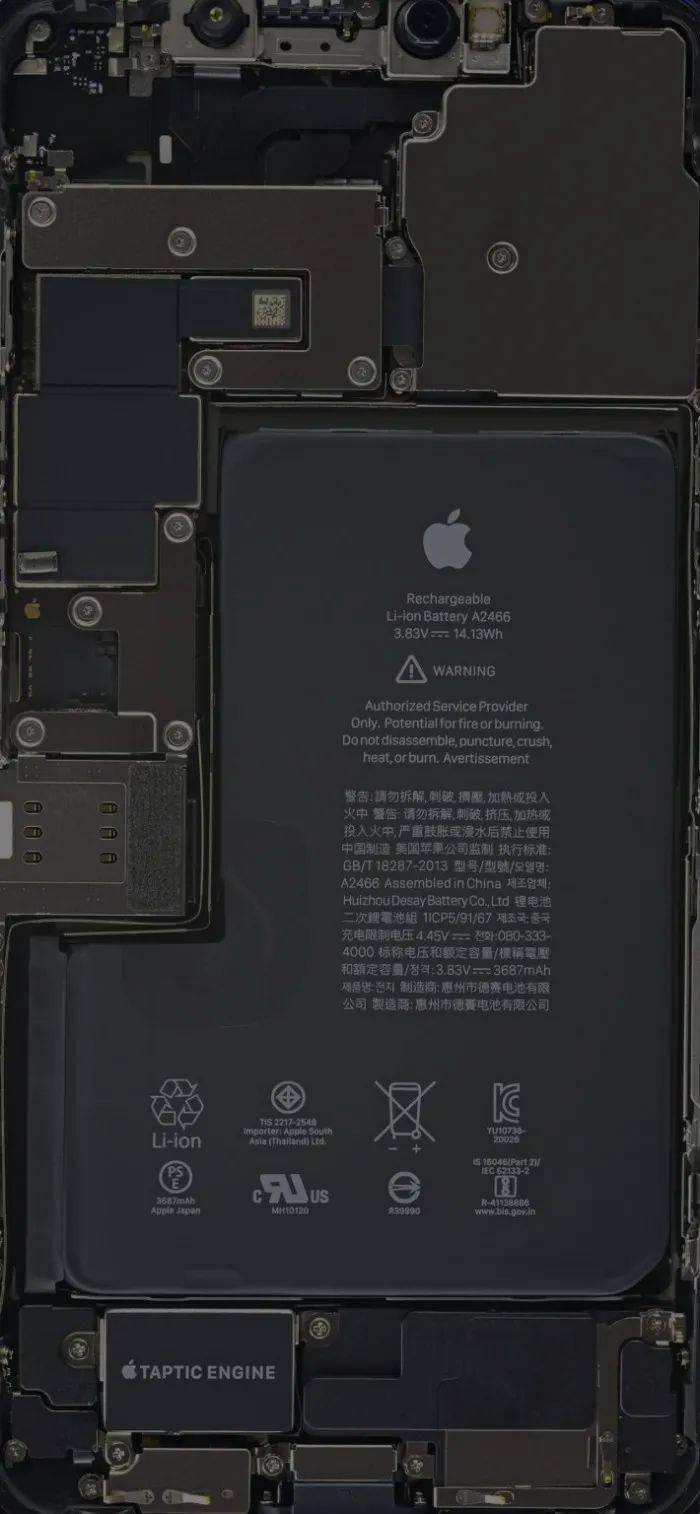 ifixit发布iphone 12 mini/pro max x透视壁纸