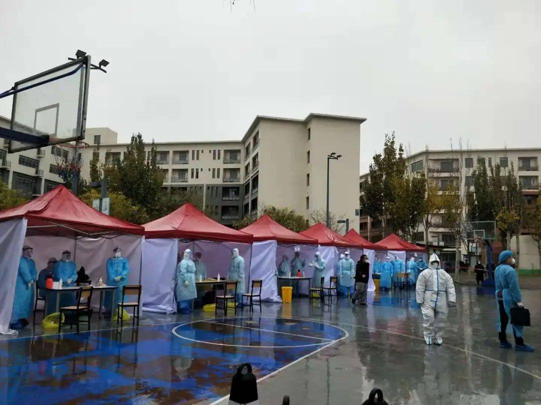 全员核酸检测天滨公寓采样点纪实
