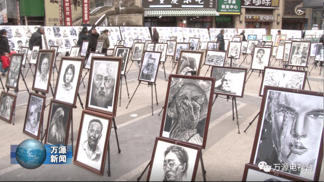 萼山职业中学举办画展,400余幅作品对外展示